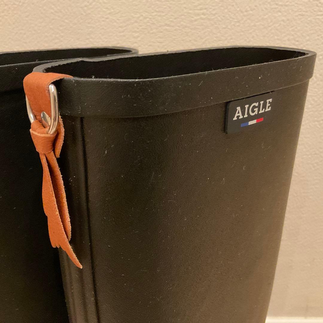 【曲線美で美脚に！】未使用AIGLE JULIETTE 22.5cmレインブーツ