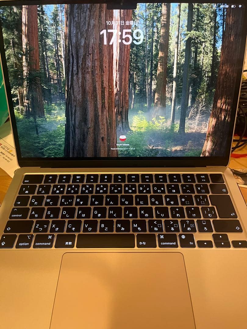 MacBook air M2 256GB/16GB バッテリー93%