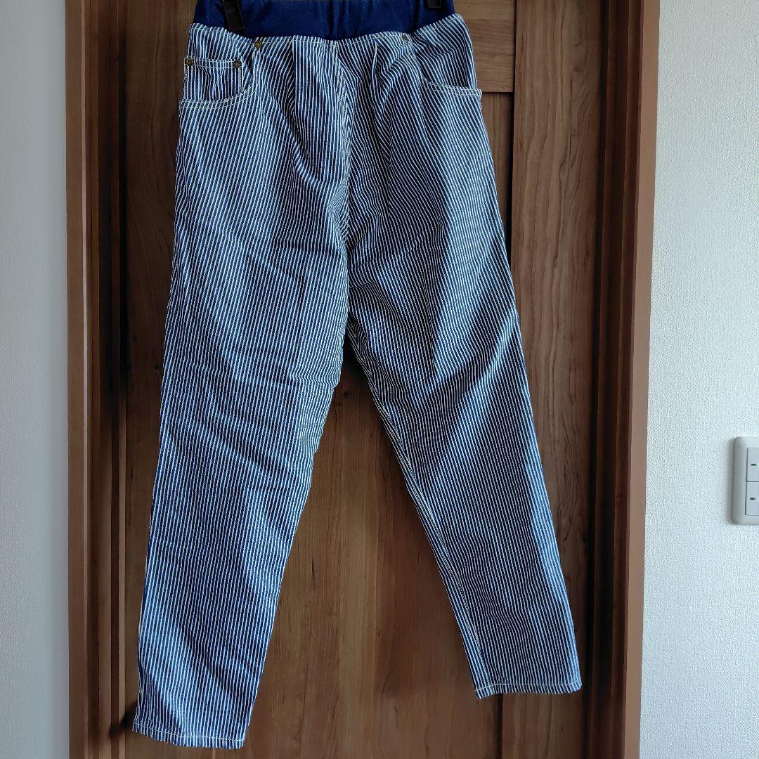 メルシーボークー Leeコラボ ヒッコリーデニムパンツ