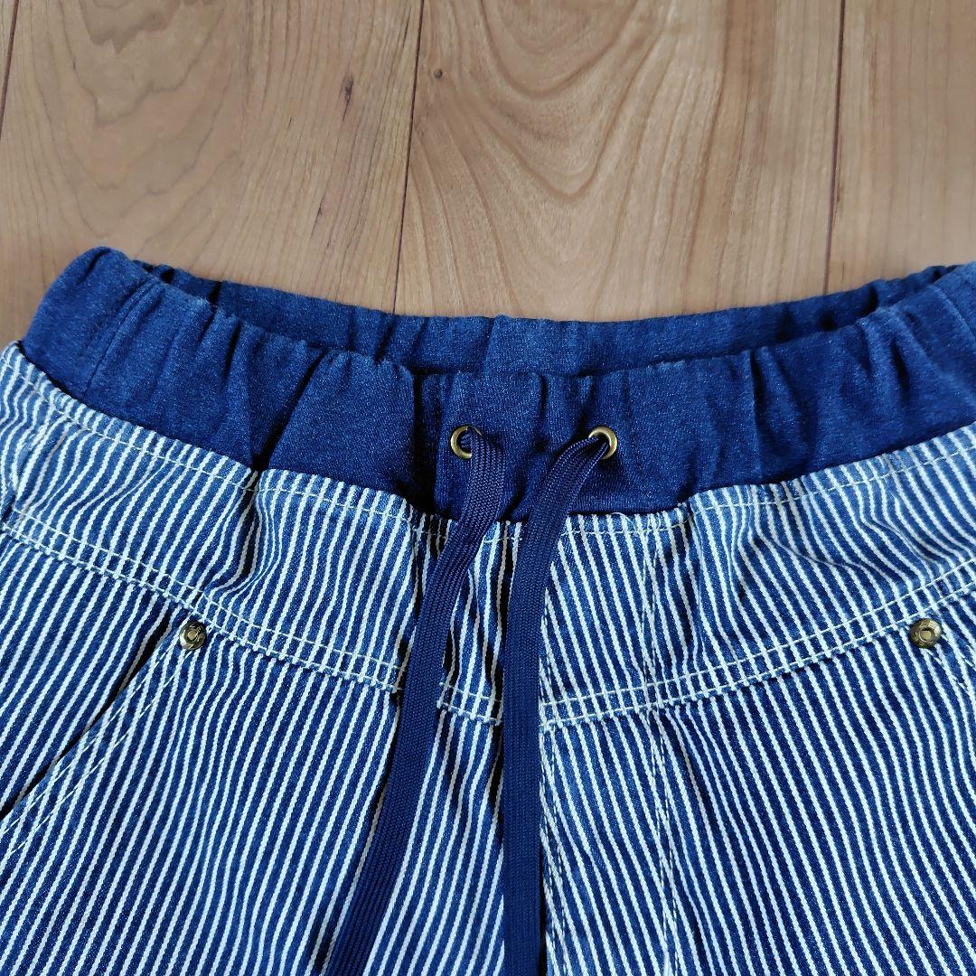 メルシーボークー Leeコラボ ヒッコリーデニムパンツ