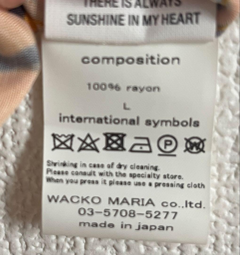 ワコマリア　アロハシャツ　TIM LEHI Lサイズ