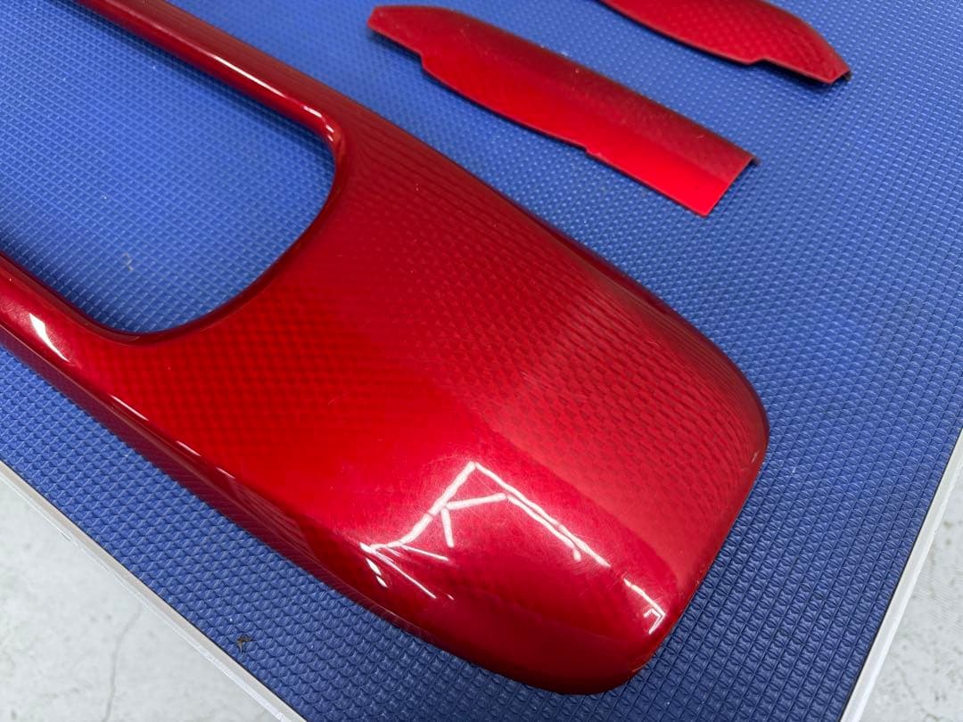 トヨタ　８６　ZN6 内装レッドカーボン調インパネトリムパーツ6点セット中古品