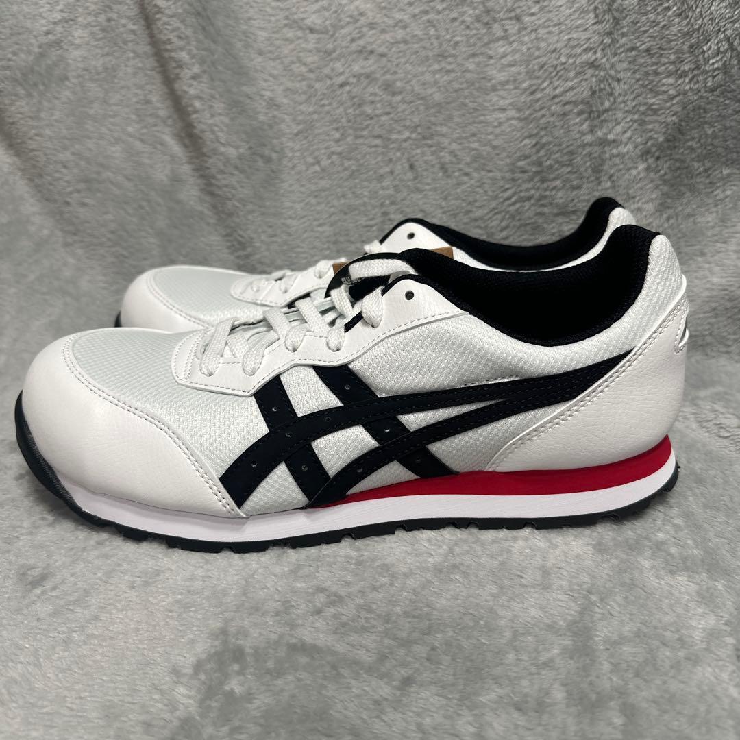 ASICS 安全靴ホワイト/ブラック/レッド