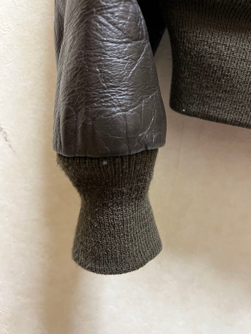 80s AVIREXA-2 レザージャケット USA製 Lサイズ茶