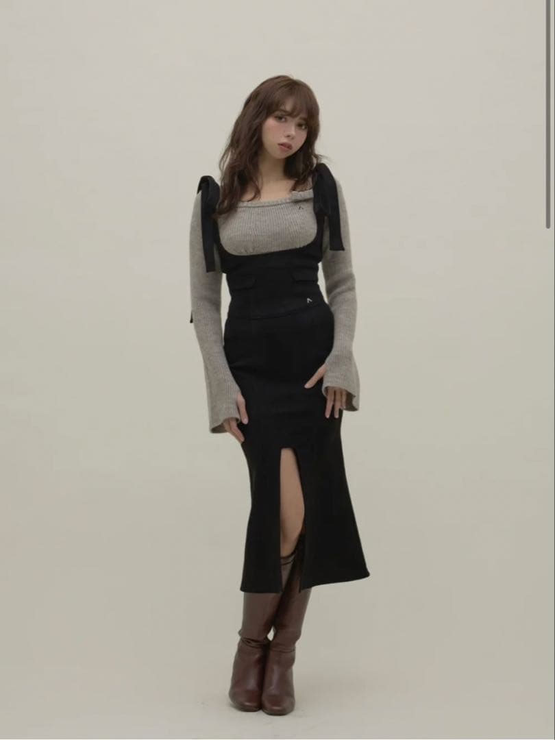 スカート andmary Dorothy rompers skirt (black)