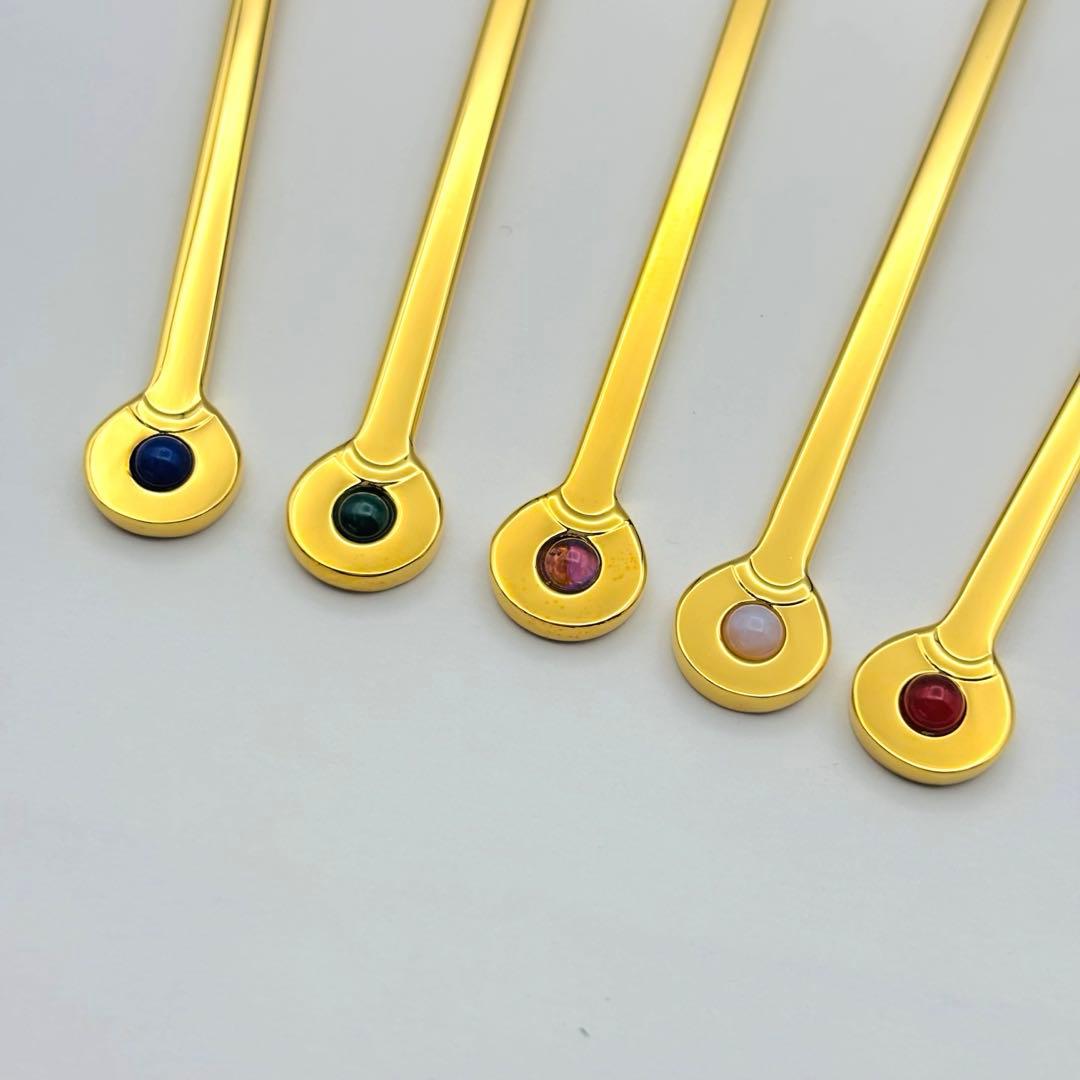 MIKIMOTO ミキモト 半貴石カトラリー スプーン フォーク 10本セット