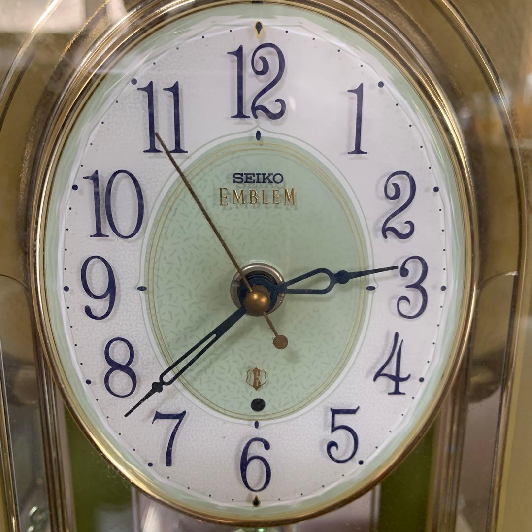 SEIKO セイコーエンブレム　電波置き時計 HW519M 動作確認済み