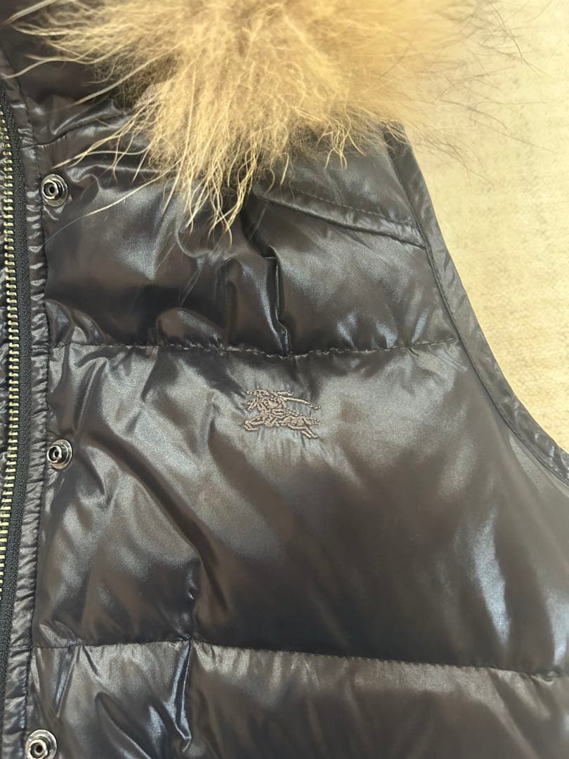 【美品】BURBERRY BLUE LABLEファー付きダウンベスト