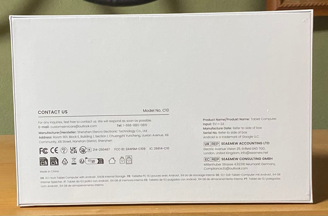 タブレット10インチ android 15 wi-fi20GB+64GB+1TB