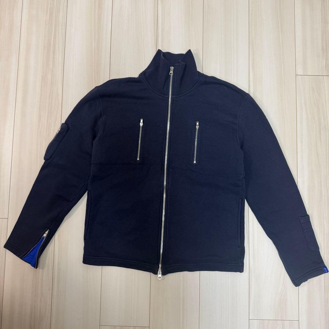 レア LOOPWHEELER フルジップ スウェット 紺 M
