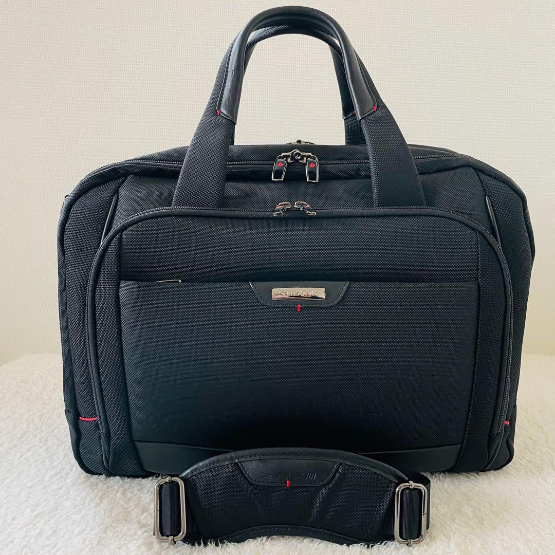 【美品】Samsonite ビジネスバッグ 2way ショルダーバッグ 黒