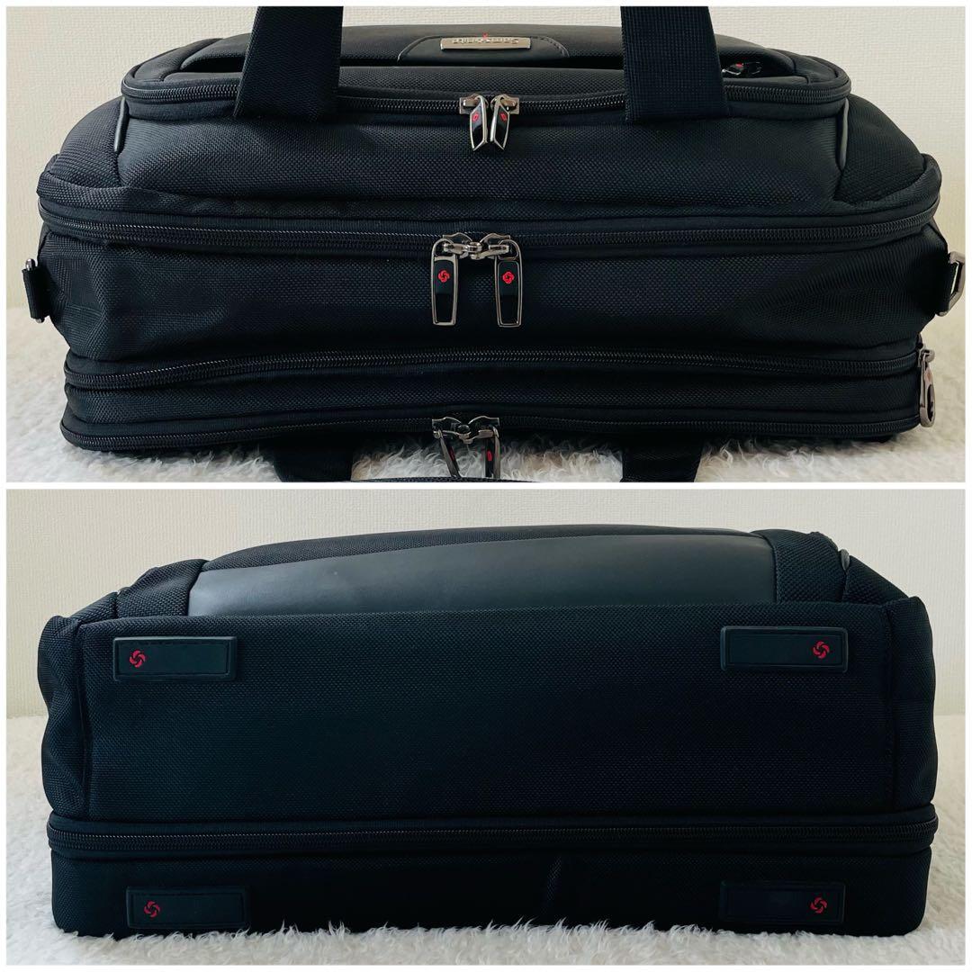 【美品】Samsonite ビジネスバッグ 2way ショルダーバッグ 黒