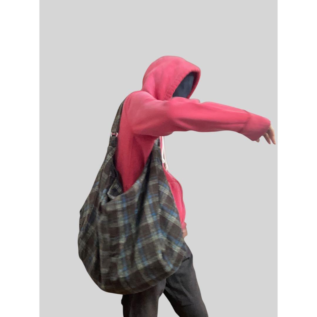 最終値下げ CHECK BAG (BROWN&BLUE) 3127B