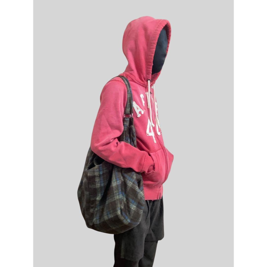 最終値下げ CHECK BAG (BROWN&BLUE) 3127B