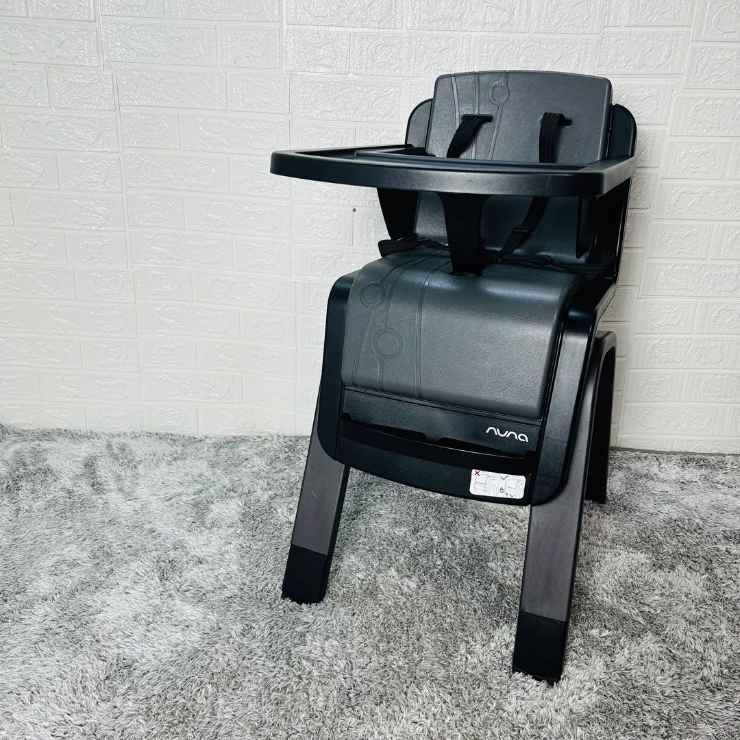 美品 nuna ヌナ ベビーチェア ザズ ハイチェア テーブル付き ピュータ
