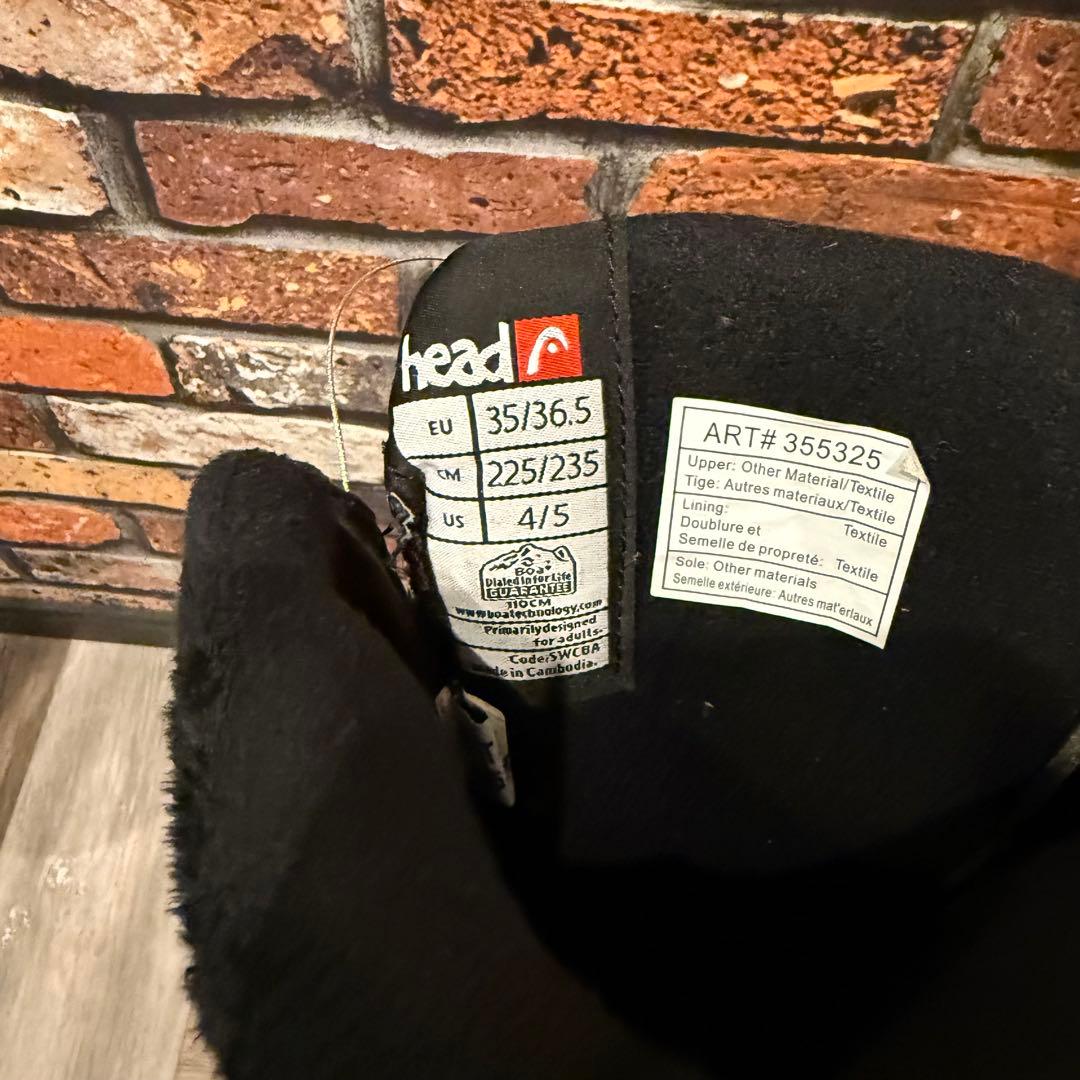 【美品】HEAD JR BOA スノーボードブーツ 22.5-23.5