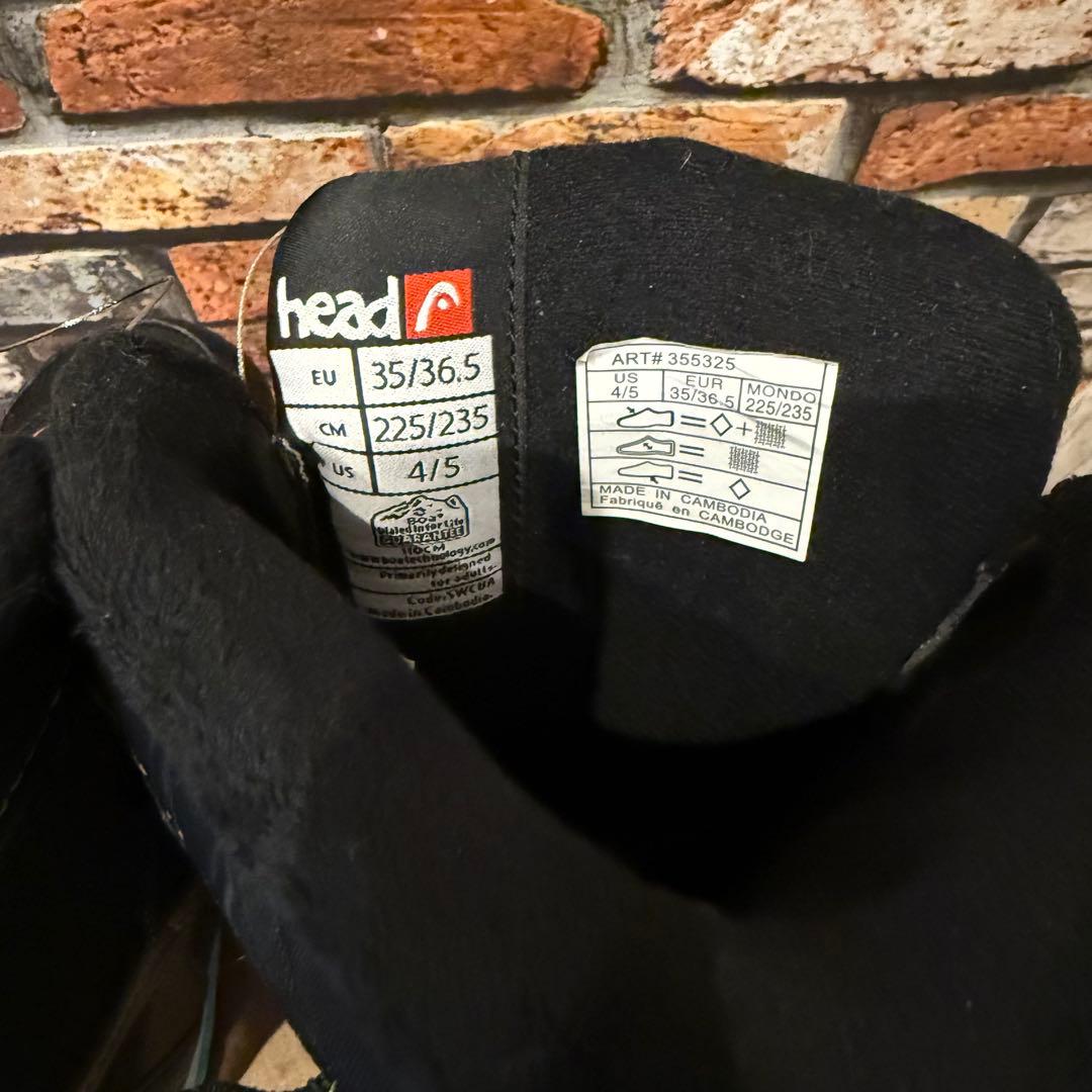 【美品】HEAD JR BOA スノーボードブーツ 22.5-23.5