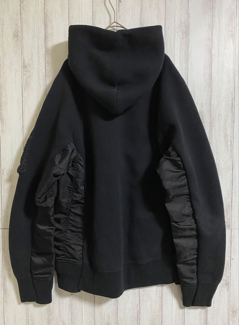 トップス sacai Sponge Sweat x MA-1 Hoodie 3