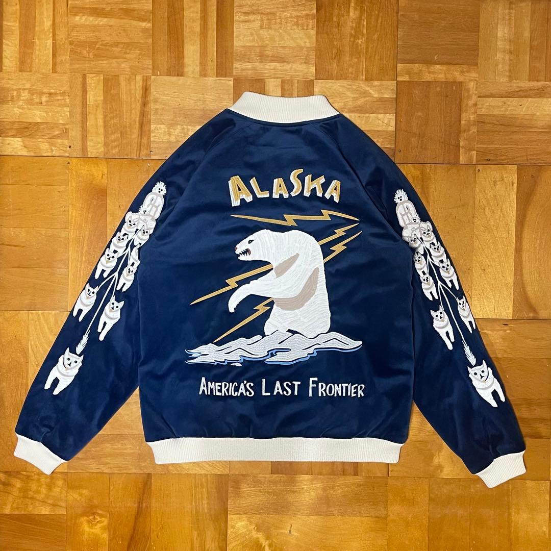 K*N様 【希少】HOUSTON / ALASKA柄 別珍 スカジャン サイズL