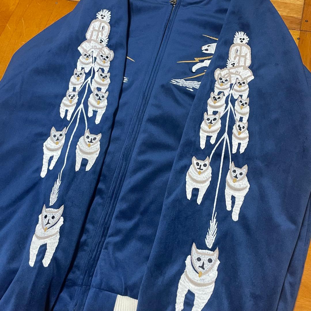 K*N様 【希少】HOUSTON / ALASKA柄 別珍 スカジャン サイズL