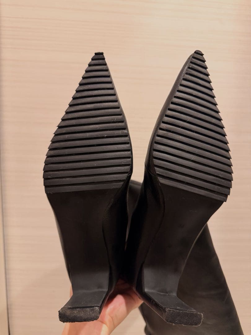 YELLO ブラック ロングブーツ MサイズYE-25A1-LB15