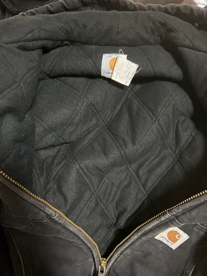 90s Carhartt カーハートアクティブジャケットUSA製 BLK