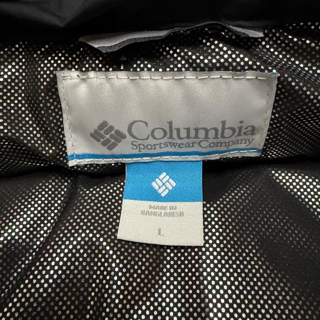 【大人気】　極暖‼️ Columbia ダウン ドローコード付き　黒　L