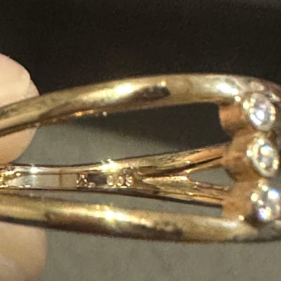 キラキラ綺麗！ スタージュエリー K10 ダイヤモンドリング 11号