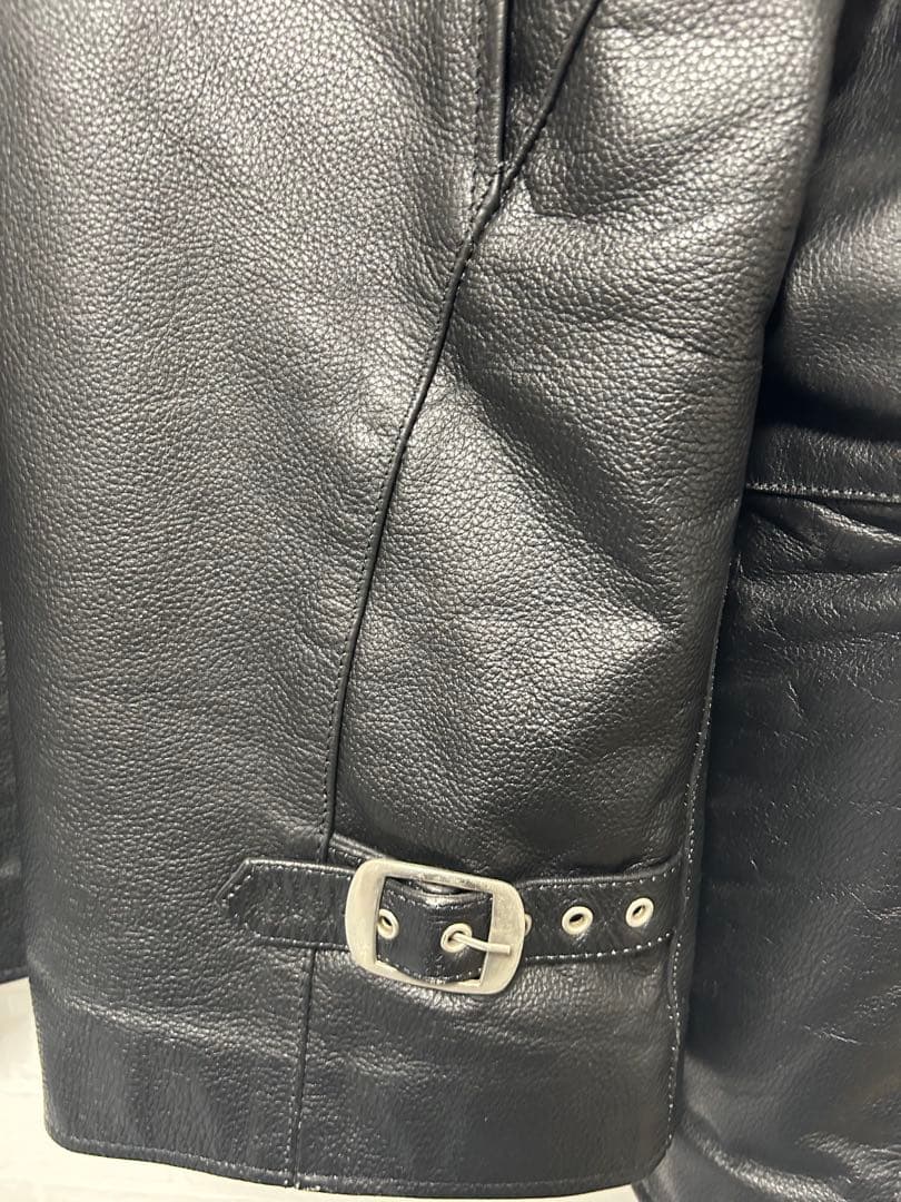 革ジャン　シングルライダース　黒