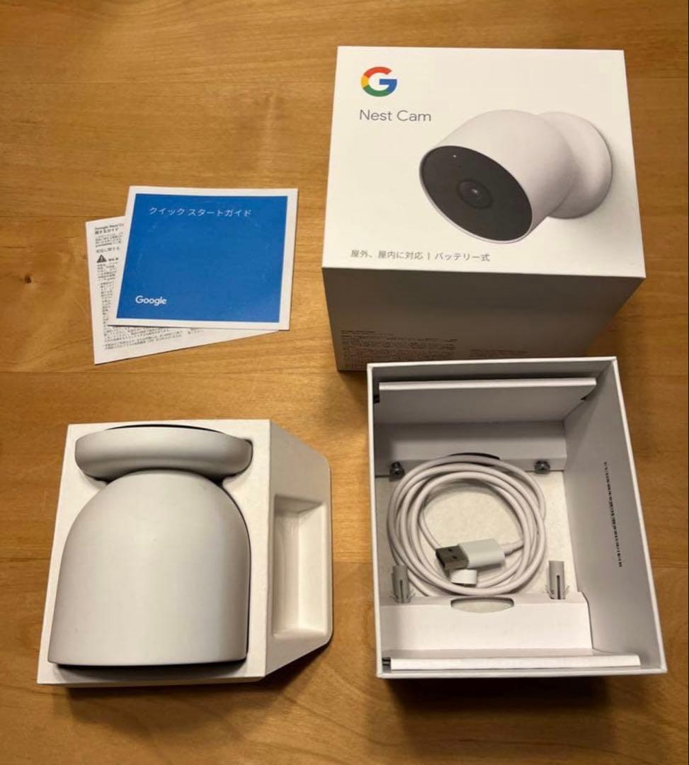 【美品】Google Nest Cam 屋内屋外利用OK