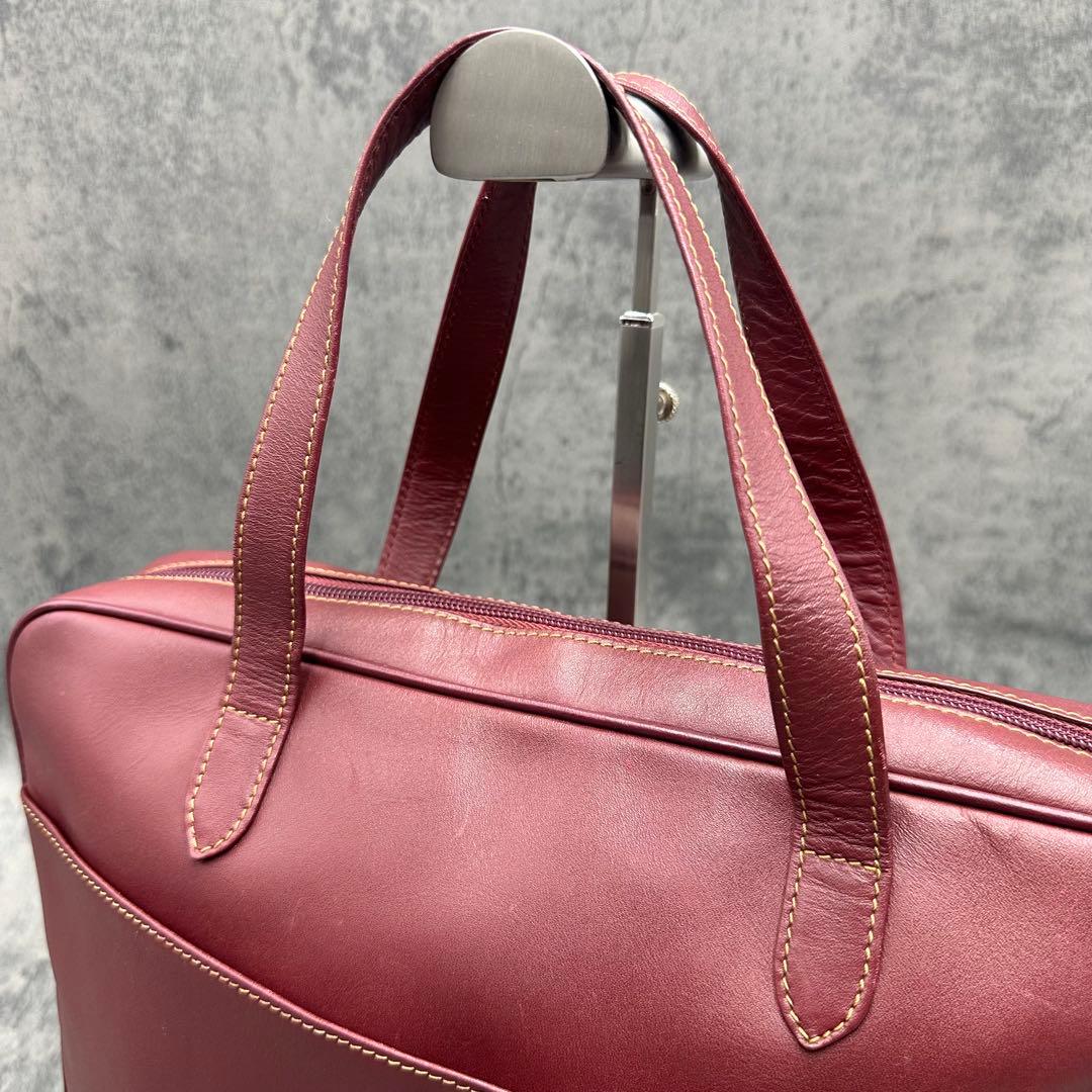 カルティエ マストライン ビジネスバッグ ボルドー ハンド A4 オールレザー