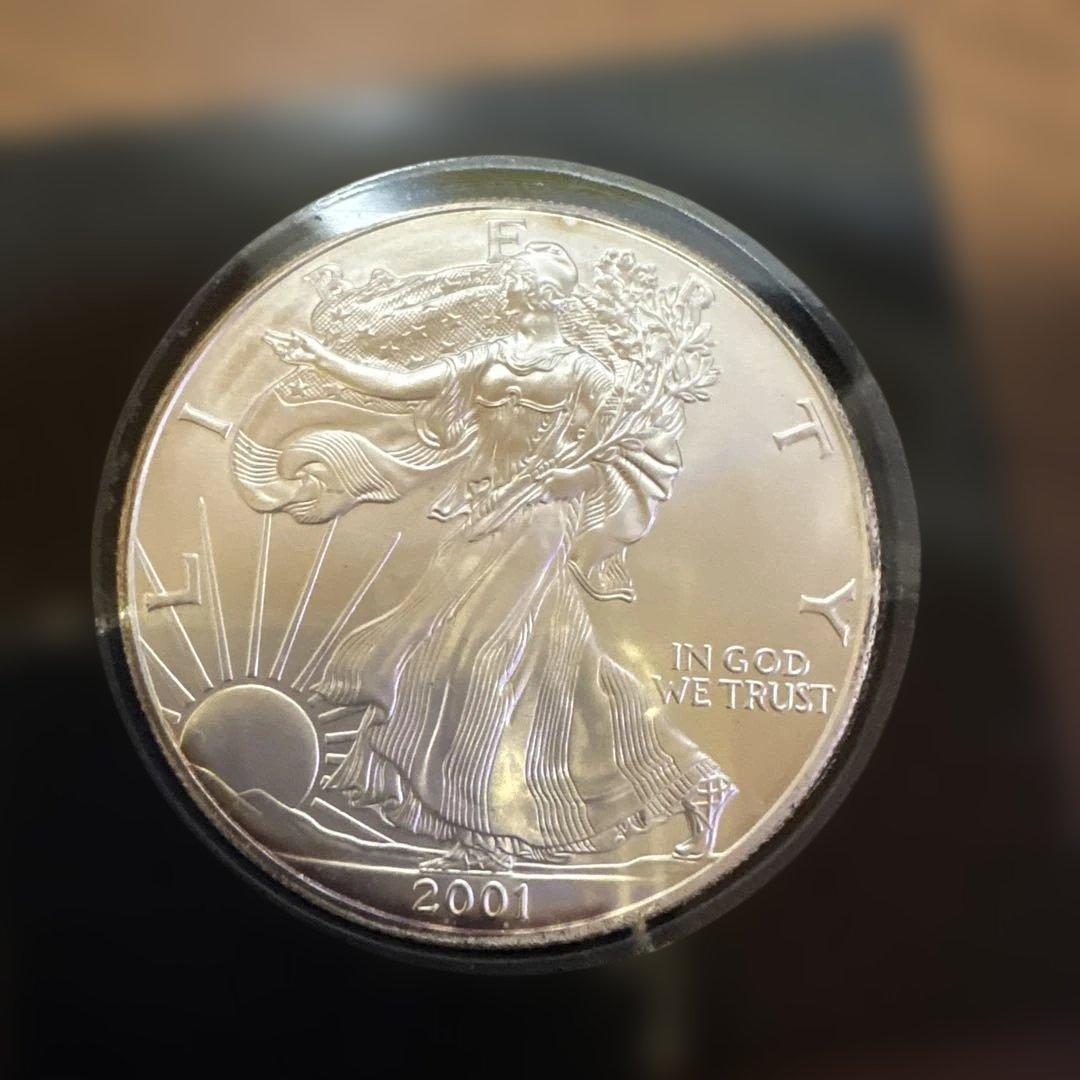 2001年 アメリカ合衆国 1ドル銀貨 1オンス2枚