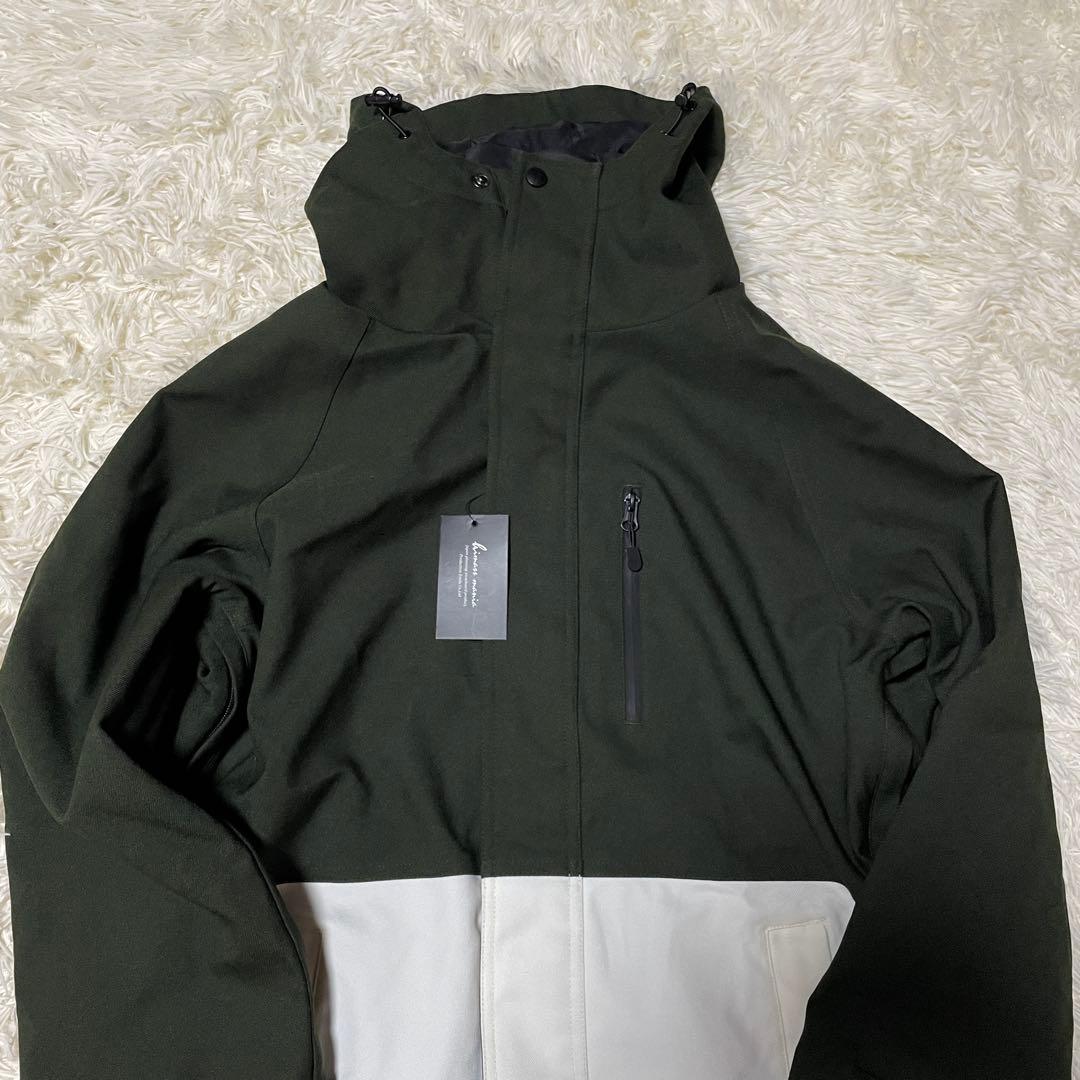 【りす】スノボウェア 上下セット カーキ ブラウン スノーボード