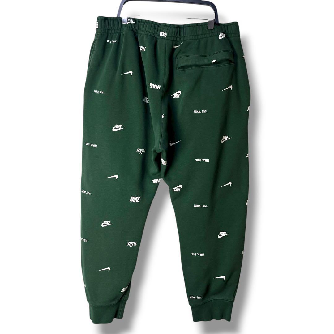 NIKE ナイキ スウェットセットアップ 上下セット スウッシュロゴ総柄 XL