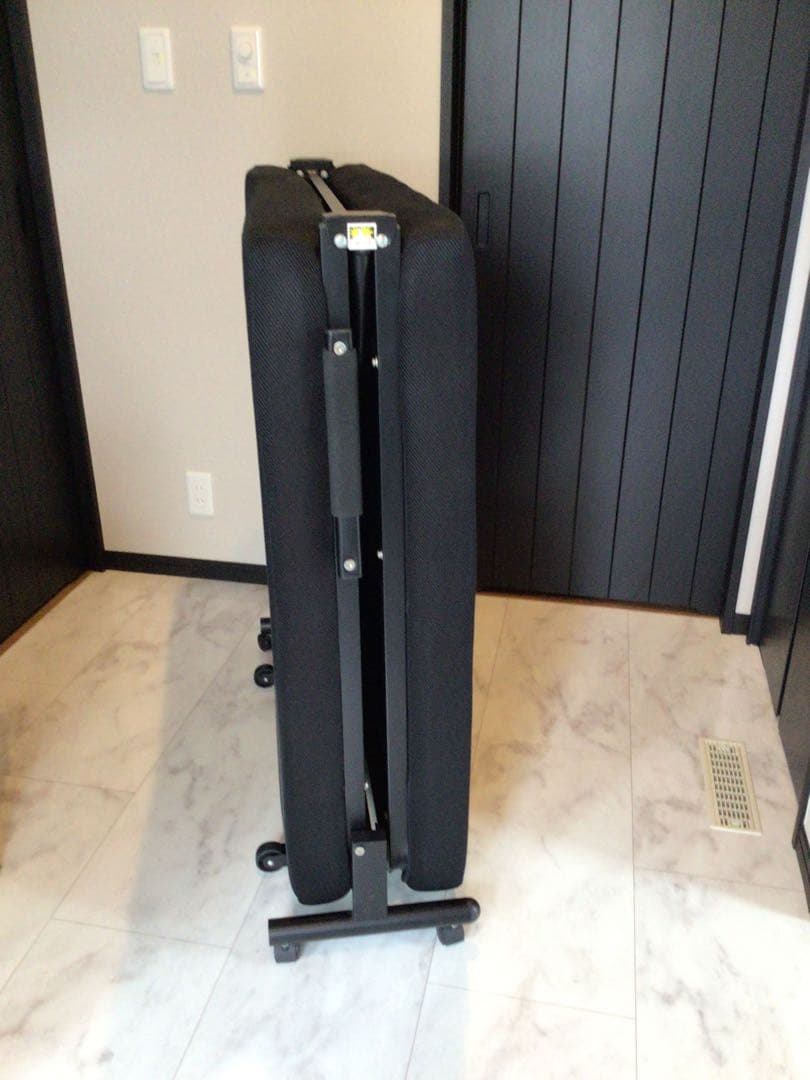 キャスター付き 折りたたみベッド シングル