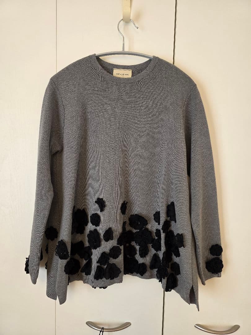 チョコ★UNITED ARROWS　3Dフラワーモチーフニット