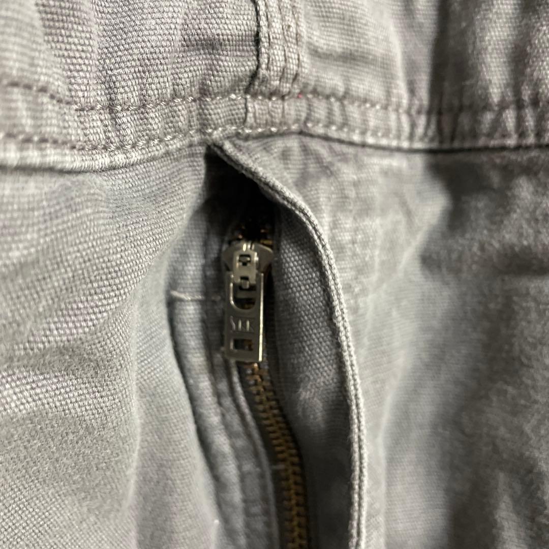 カーハート　オーバーオール　ダブルニー　ビックサイズ　グレー　W46 L34