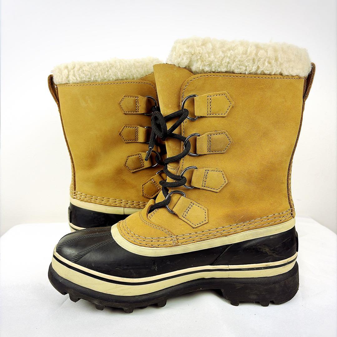 美品✨ソレル カリブー スノーブーツ24cm NL1005 ウォータープルーフ