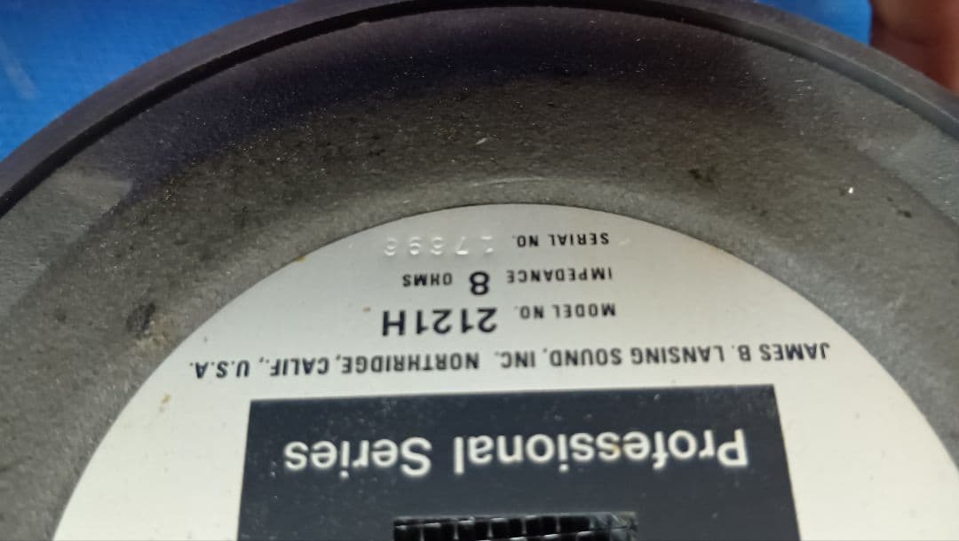 JBL 4343Bのミッドバスユニット　2121H ペア　ジャンク