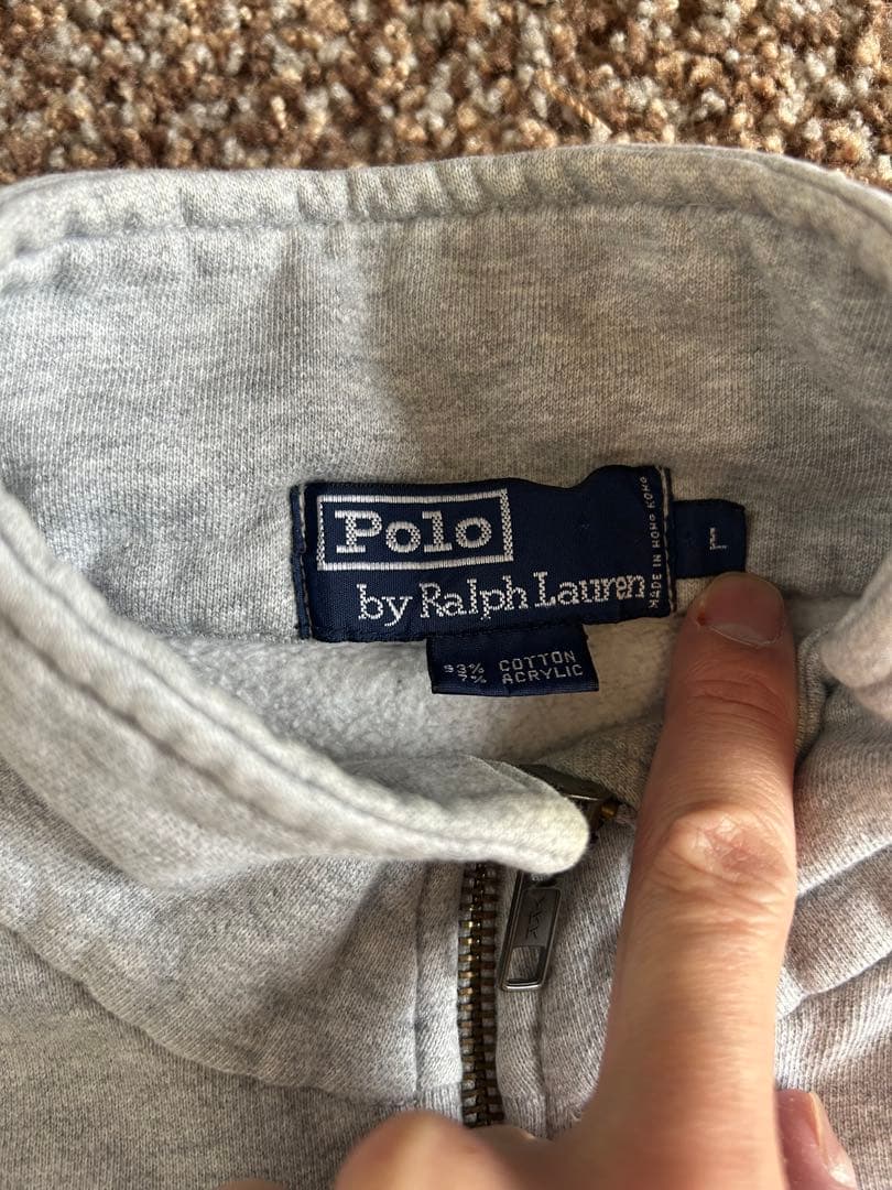 【90s】Polo by Ralph Lauren USAハーフジップスウェット