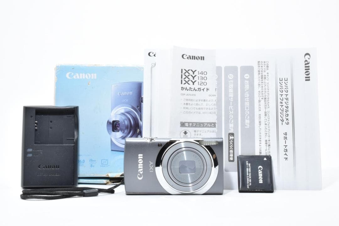 《 美品 》　キヤノン　Canon IXY 130 グレイ 動作確認済み・元箱付