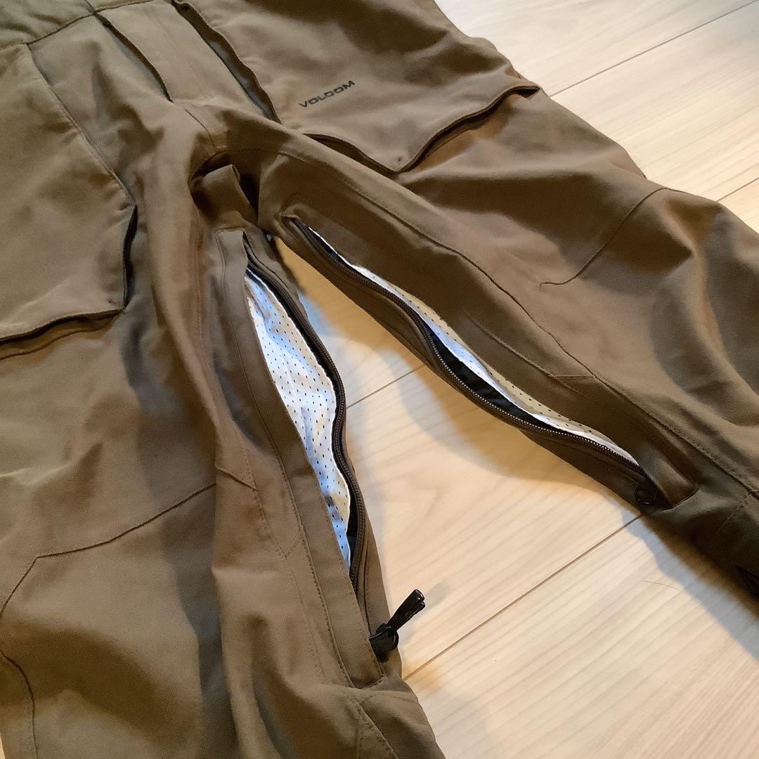 039 22-23 ボルコムVOLCOM スノーボードビブパンツ　S
