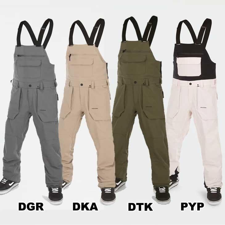 039 22-23 ボルコムVOLCOM スノーボードビブパンツ　S