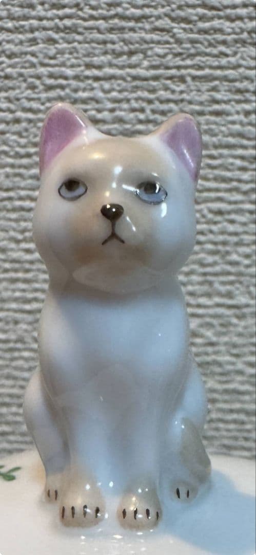 Herend ヘレンド　アポニーグリーン　猫ちゃんボンボニエール