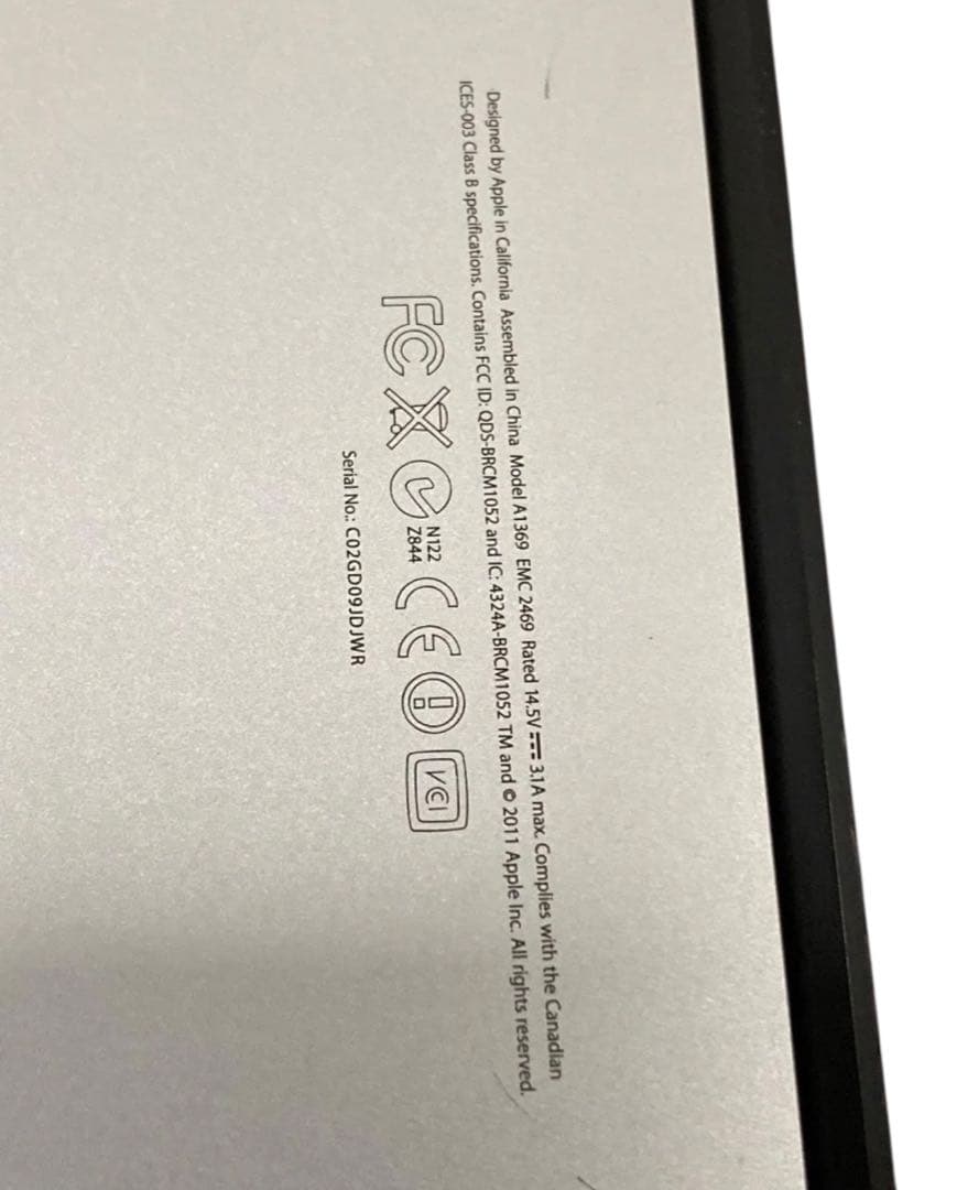 まとめ 3台 MacBook Air A1369 A1278