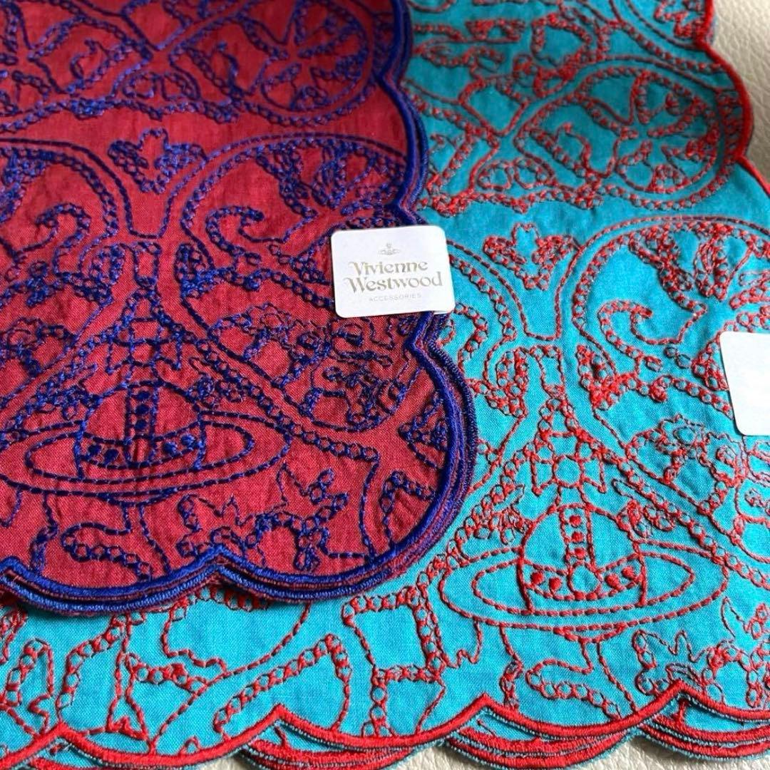 【新品】ヴィヴィアンウエストウッド オーヴ　レース　ハンカチ　２枚組