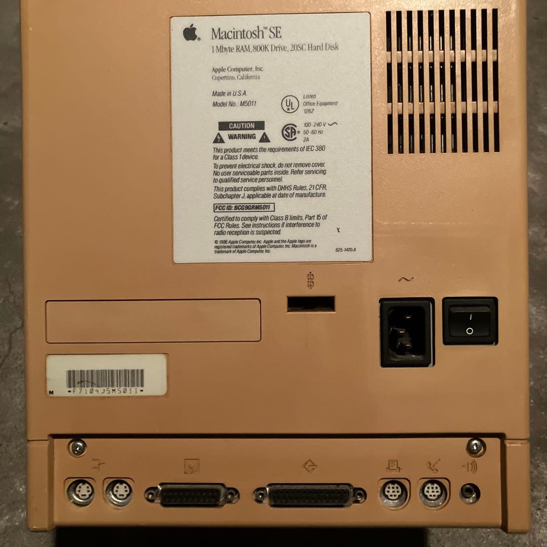 【ジャンク品】Apple Macintosh SE