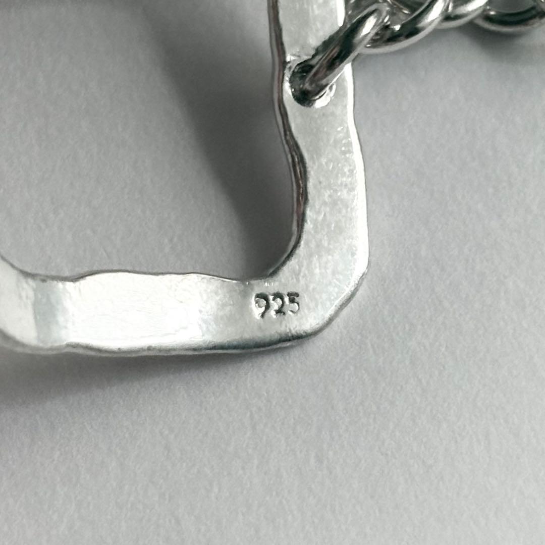 メキシコ製 ヴィンテージ ハンマーテクスチャーリンクブレスレット シルバー925