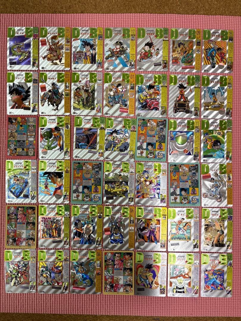 42枚　ジャンプ作家　キラカード　ドラゴンボール表紙