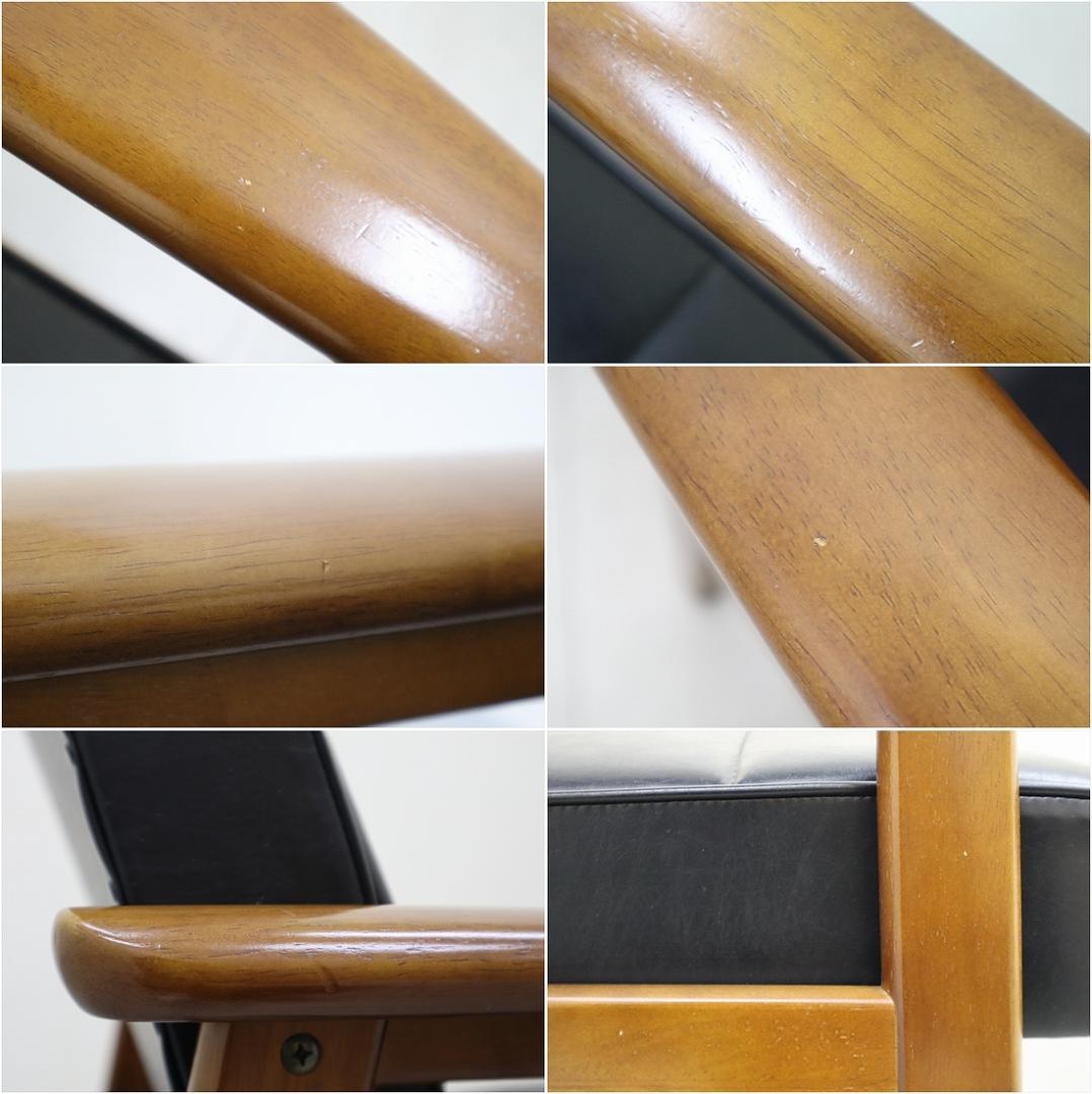 カリモク60 ロクマル Kチェア 1シーター スタンダード ブラック 1P